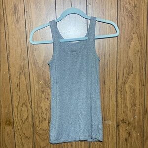 Merona Gray Fitted Sleeveless Tank Top